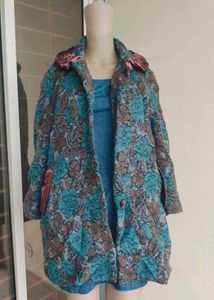 Rose Design Vintage Coat