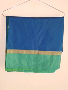 Beautiful Green Blue Saree