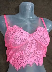 Pink30,32🖤 Lace Bralette