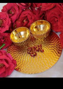 Decorative  Diya Plate
