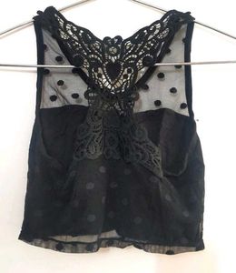 Black Lace Detail Bralette