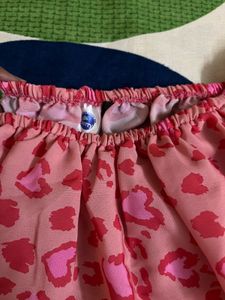 Pink Leopard Print Crop Top