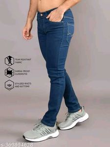 Dark Blue Denim Jeans