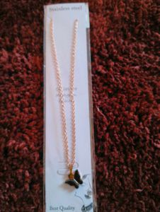 Butterfly Charm Necklaces (Set Of 5 Chains)