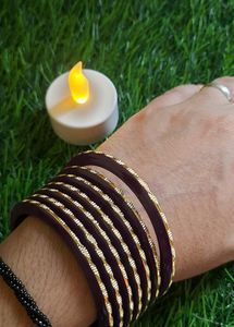 Golden And Purple Bangles💜✨️