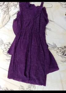 Ruffle purple 💜 heavy gown Pepper Mint Brand