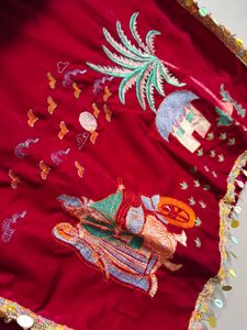Red Embroidered Kurti