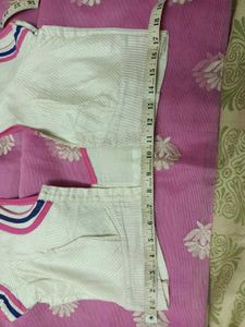 Pinkish With White Embroidery Flower Saree