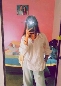 White Button-Up Top