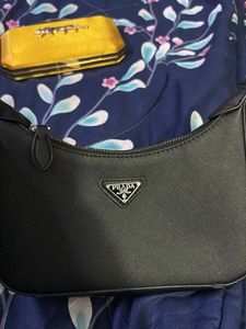 Prada Re-Edition &amp; Gold Clutch Duo