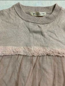 Knit Sweater with Mesh Detail