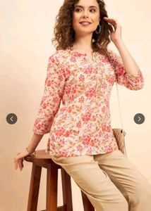 Floral Print Kurta