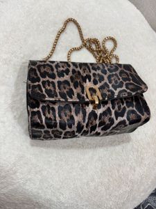 Leopard Print Chain Bag