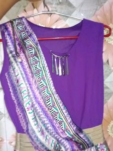 Purple Aztec Print Dress