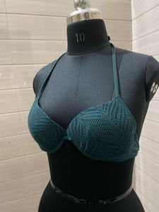 H&M Green Bikini Top