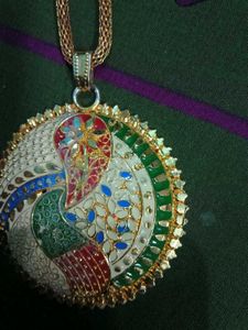 Elegant Peacock Pendant Necklace