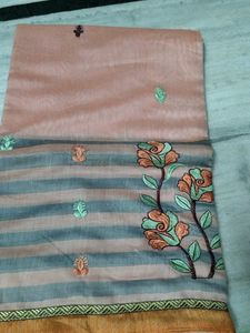 Orange Saree With Blouse