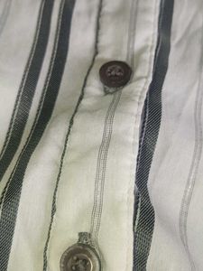 Striped Button-Down Top