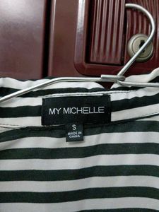 My Michelle button down Black &amp; White Shirt