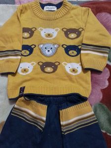 Cute Bear Knit Set