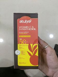 Atulya Vitamin C & D- Panthenol Spf 50 Sunscreen