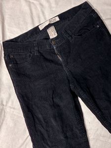 Black Corduroy Bootcut Pants