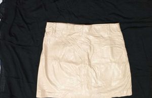 Tan Mini Skirt