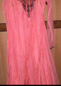 Embroidered Pink Kurta