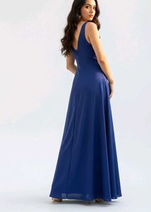 Elegant Blue Maxi Dress