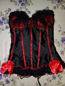 Red & Black Gothic corset