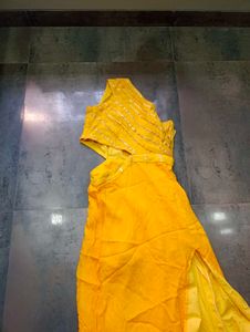 Cutout Yellow Dress