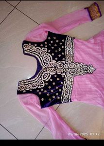 Pink Embellished Anarkali Dress