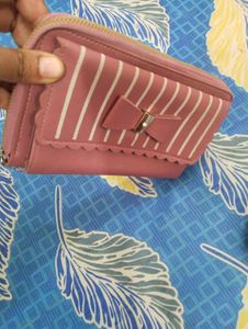 Chic Striped Wallet