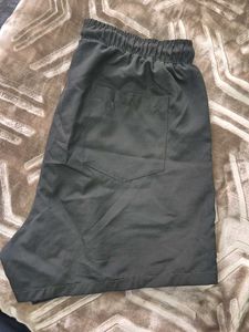 olive Grey Casual Shorts