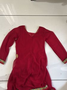 Red Anarkali Salwar Kameez