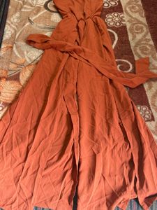 Rust Colored Jumpsuit made in Thailand Mika brand