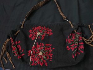 Vintage Floral Embroidery Bag