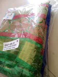 🆕 OFFER BLUE SAREE💙💚✨
