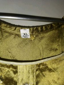 Vintage Gold Sleeveless Dress