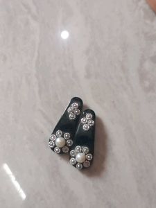 Assorted Jewelry Lot: Ring, Earrings, &amp; Hair Tie