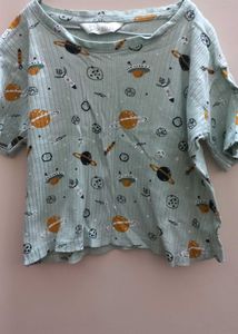 Pista Green Girl Top