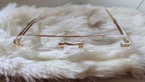 Rose Gold Rimless Glasses