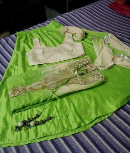 Kurta Skirt Beautiful Inner Blouse With Dupatta
