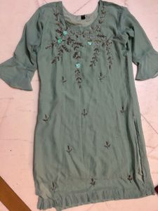 Embroidered Mint Suit