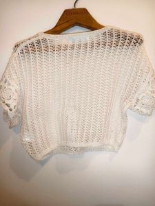 Crochet Knit Top Size S/M/L