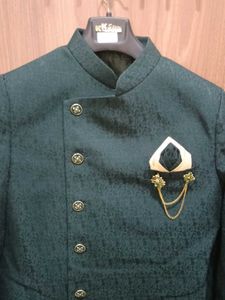 Stylish Green Ethnic Jacket