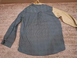 Striped Shirt &amp; Knit Sweater