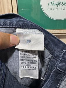 Versace Jeans Couture Blue Designer Washed Denim