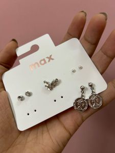 Max Stud Earrings Combo Of 4