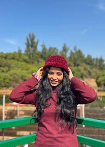 Marron High Neck Top